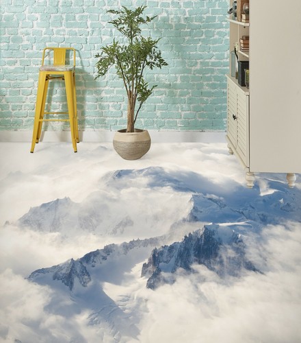 3D Snow Mountain 30RAIN26 Floor WallPaper Murals Wall Print Decal AJ Honey - Picture 3 of 6