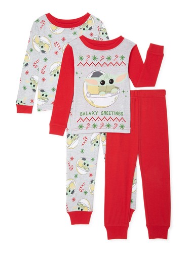 NWT Baby Yoda Pajamas Mandalorian Star Wars Winter Boy Girl Toddler 2T 3T 4T 5T - Picture 2 of 4