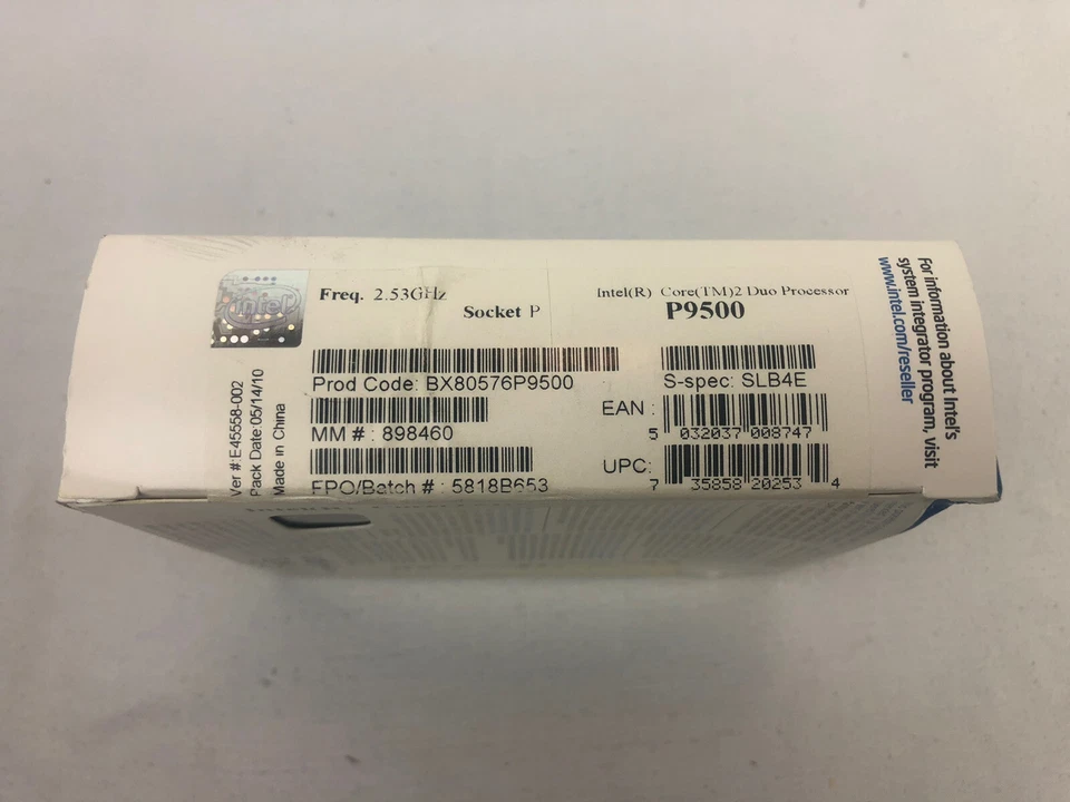 Intel Core 2 Duo P9500 2.53GHz 6MB 1066MHZ P Mobile CPU Processor SLB4E (T3) - Image 2 of 2