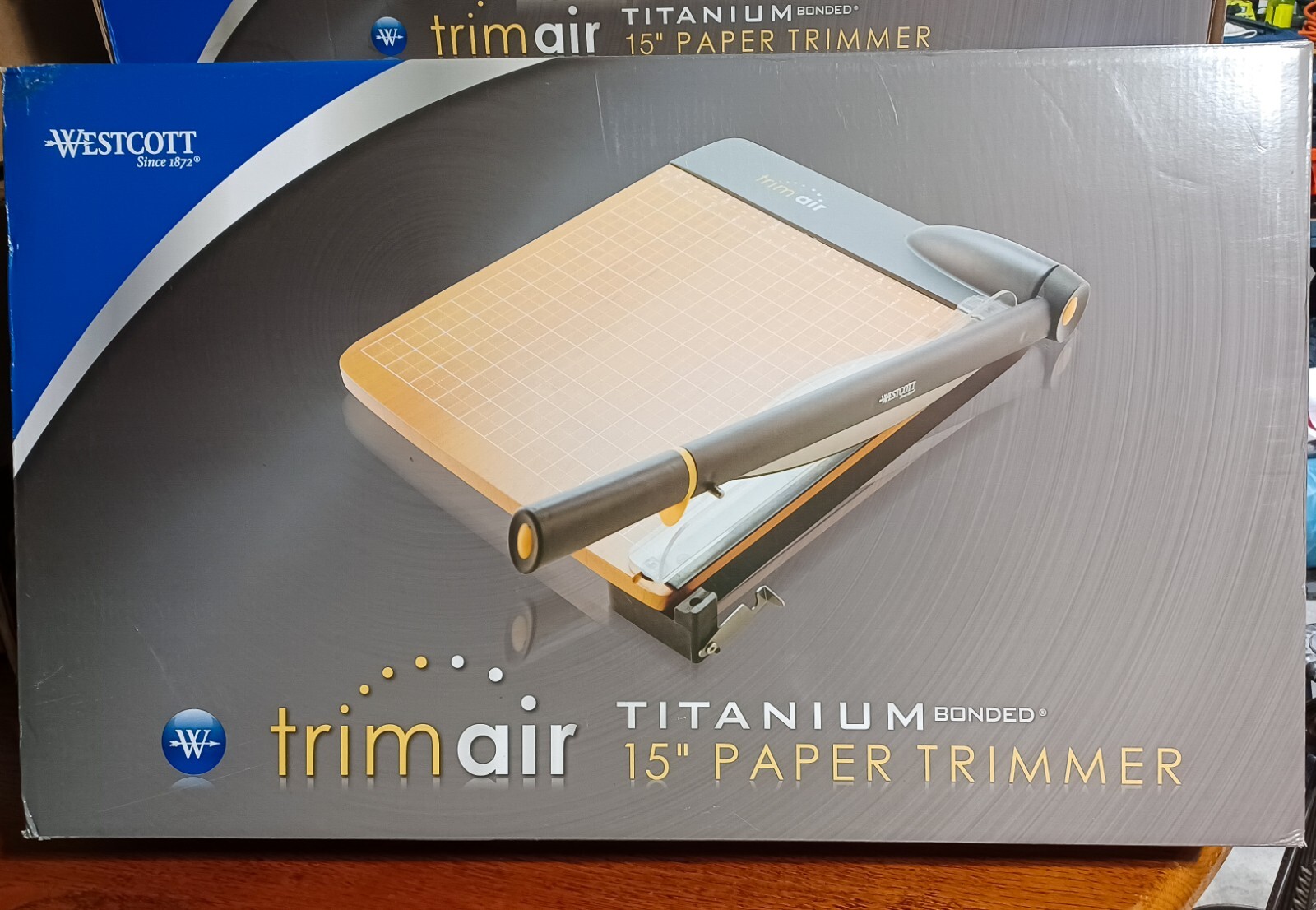 Westcott TrimAir Titanium Bonded Wood Guillotine Paper Trimmer 15" eBay