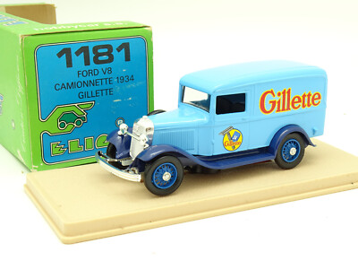 Eligor 1/43 - Ford V8 Camionnette 1934 Gillette Bleue 1181
