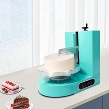 Birthday Cake Cream Smooth Coating Decoration Spreading Machine 60-320rpm Green