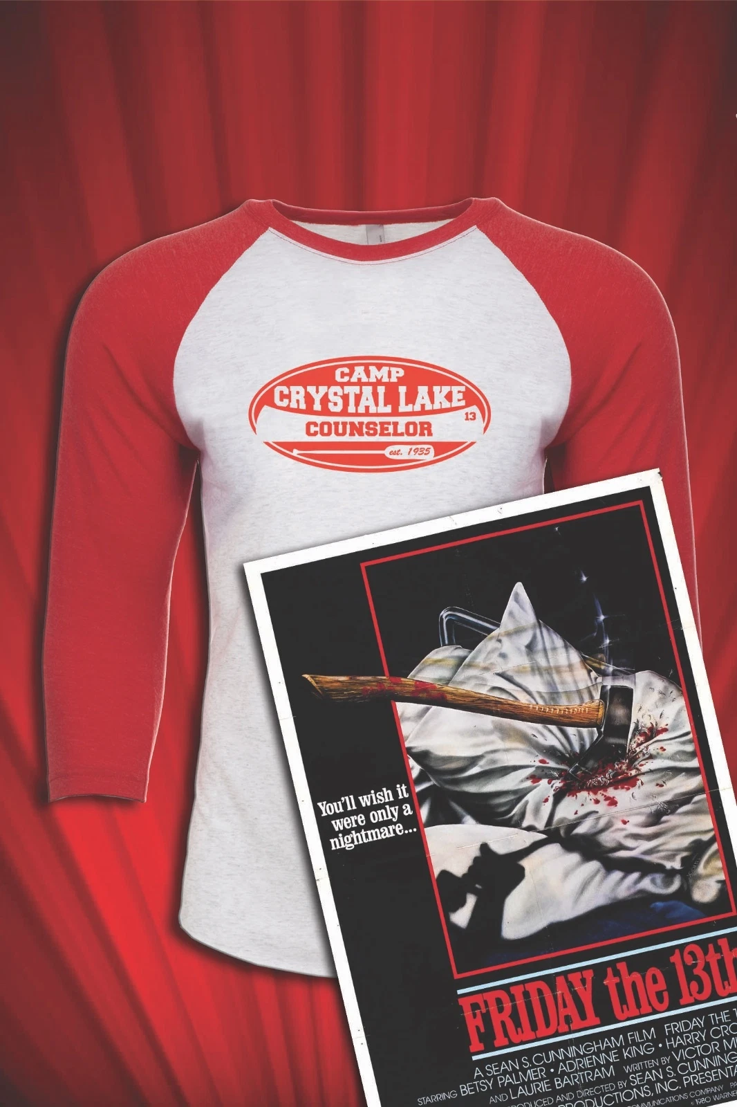 Camp Crystal Lake Vintage Tee T-SHIRT Friday the 13th UNISEX SM-XXL
Opens in a new window or tab