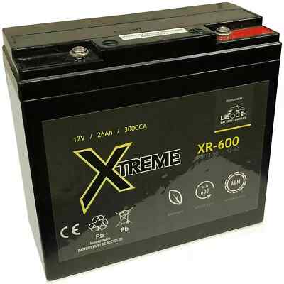 LEOCH XR600 SEALED XTREME HEAVY DUTY BOOST PACK JUMP START AGM Batterie 600a
