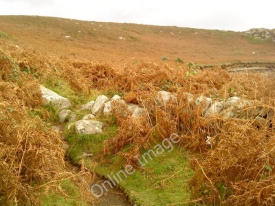 Photo 6x4 Broken down stone walls on Tresco New Grimsby  c2010