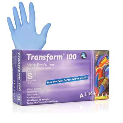 Aurelia Transform Blue Nitrile Gloves Case of 1000 UK