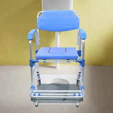 Toilet Commode Chair Shower Seat Bathroom Potty Stool Assist Mobility Portable