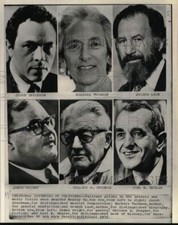 1972 Press Photo Joseph Lash & other Pulitzer Prize winners for Letters & Music