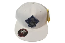 Stall & Dean Mens Football 1898 White Fitted Hat Cap NWT 7 1/4, 7 1/2, 7 5/8