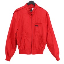 Members Only Women's Jacket Uk 10 Red Polyester With Cotton, Nylon Overcoat