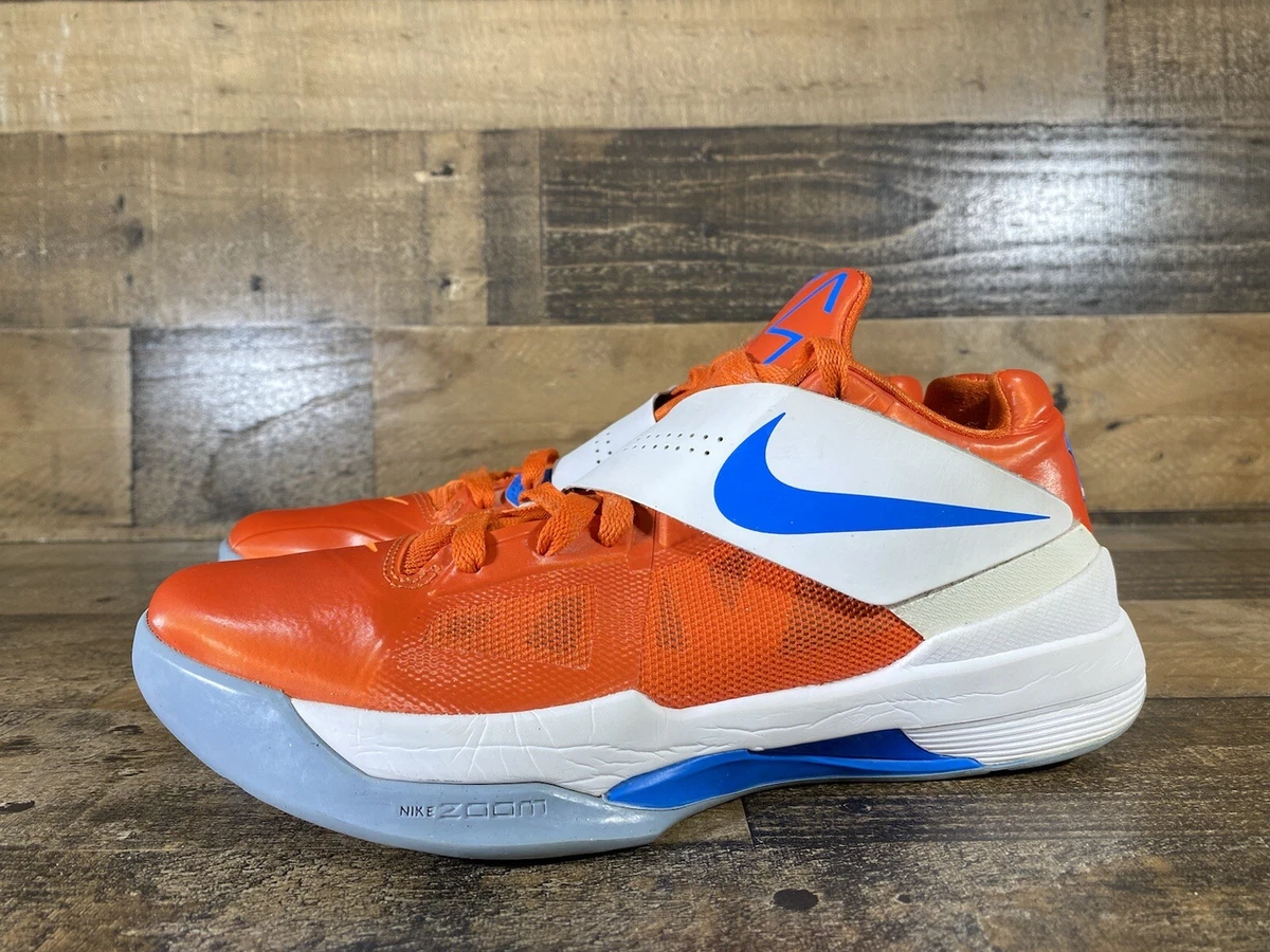 Zoom KD 4 Creamsicle Size 8 Mens Orange White Blue Nike 2012