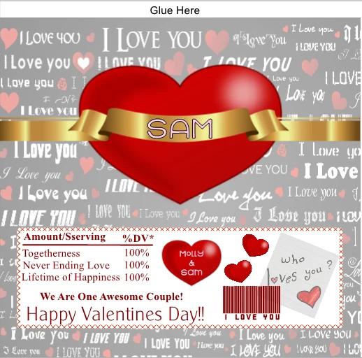 Embalagens de barra de doces Dia dos Namorados - 12 My Cup of Tea personalizam personalizado - Imagem 3 de 4