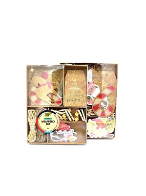 Folia Verpackungs-Set Wrapping Set Weinachten MERRY CHRISTMAS 44-teilig SET NEU