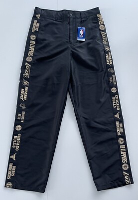 NBA Bershka Stripe Silk Pants- Multiple Teams- Size Men 32- NEW