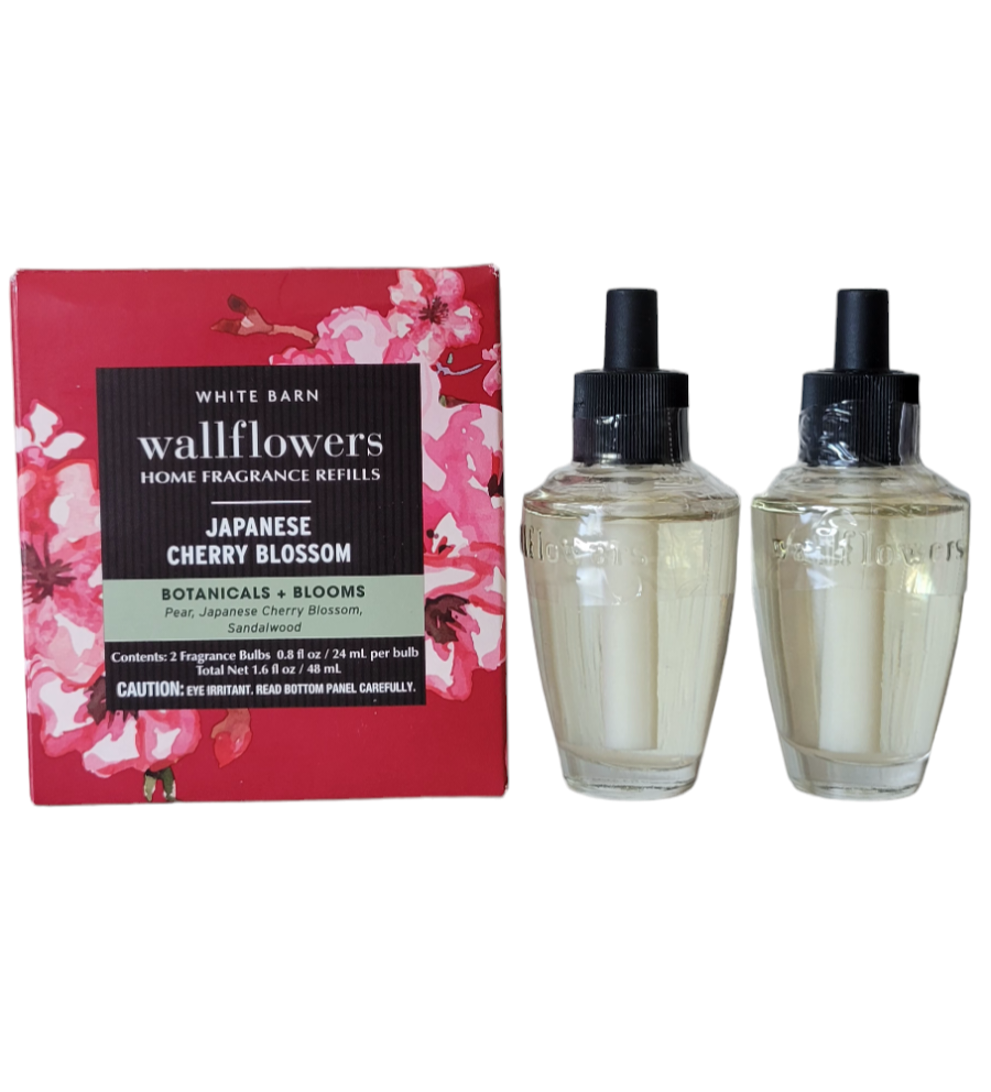 NEW Bath And Body Works Japanese Cherry Blossom Wallflowers Refills 2