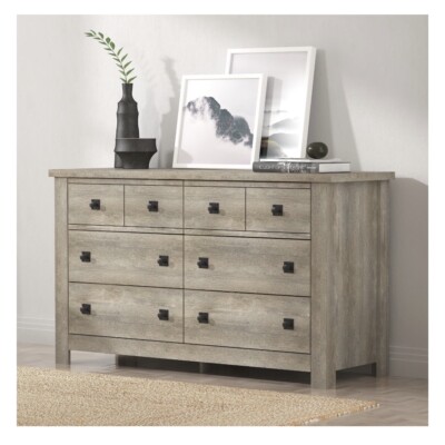 6 Drawer Farmhouse Dresser, Grey | eBay