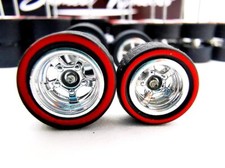 10 Set Pack 10-12mm 5 Bolt Chrome Rim Red Lines 57 10 Set Pack 10-12mm 5 Bolt Chrome Rim Red Lines 57