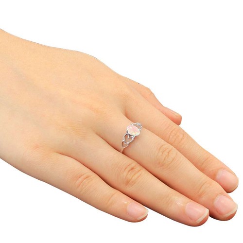 Anello/Collana Ciondolo Donna Opale di Fuoco Argento 925 Sterling Gemma Gioielli - Foto 9 di 15