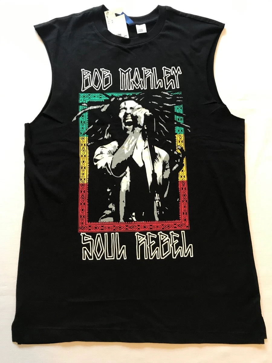 Authentic BOB MARLEY SOUL REBEL Sleeveless T Shirts H M NEW NWT XS S L XL