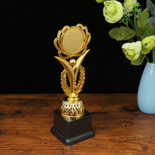 19 .5cm Sonnenblumen Trophäe Kind Preisverleihungstrophäe Goldene Preistrophäe - Photo 8/12