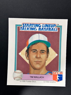 1988 PARKER BROTHERS STARTING LINEUP TALKING BASEBALL MONTREAL TIM WALLACH 16
