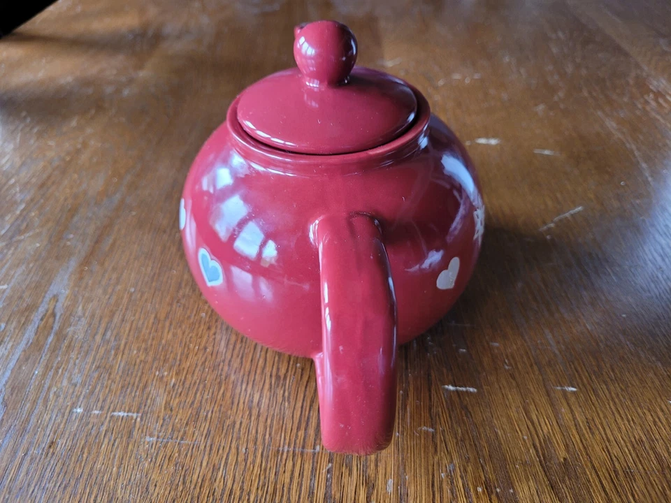 Théière Réception by tk 1L EDELWEISS rouge en Grès (Céramique) - Photo 4/4