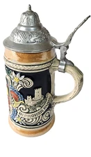 Vintage German Beer Stein Original Gerzit Gerz Ein Guter Trunk In Froher Rund