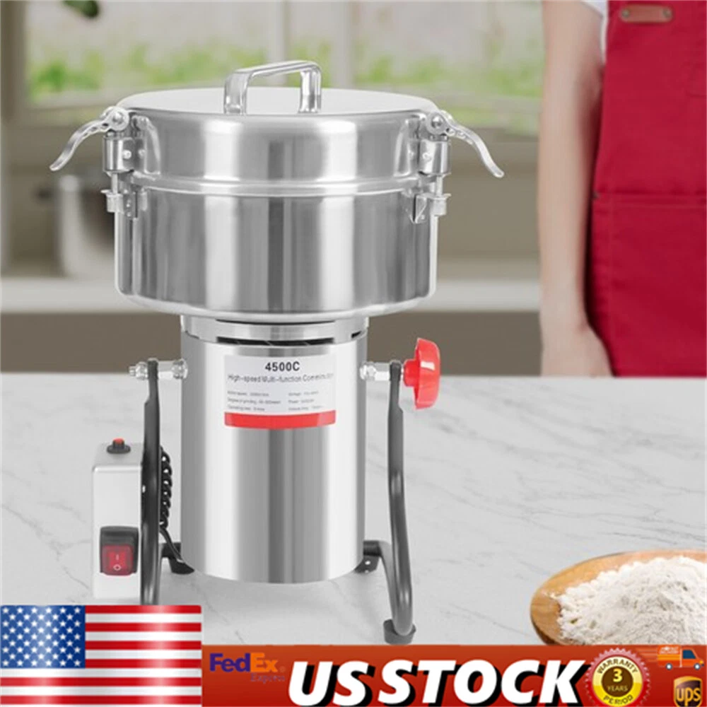 4500g Commercial Spice Grinder Electric Grain Mill Grinder Pulverizer 30000r/min