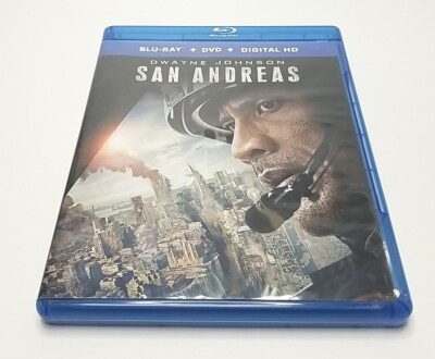 San Andreas (Blu-ray) + DVD, No Digital,  With Slipcover 