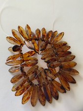 25 Czech Crystal Picasso Glass Dagger Beads One Hole - 5x16mm
