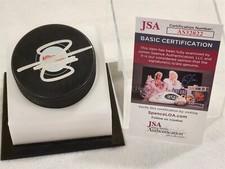 SHAYNE GOSTISBEHERE signed RED WINGS puck JSA COA