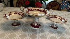 Compote Pedestal 3 piece Serving Set