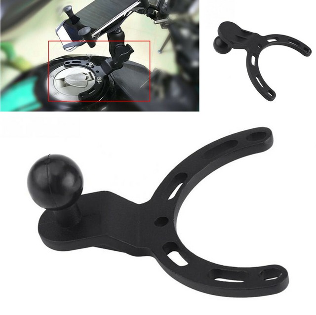 Black Motorcycle Bike Gas Tank Mount GPS Phone Camera Bracket Holder