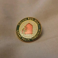 Colvin Run Mill Great Falls, Virginia Collectible Pin Hat Lapel Souvenir...