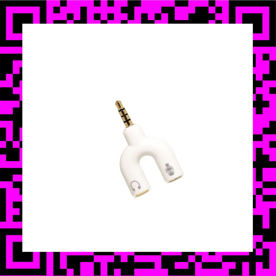 ADAPTATEUR AUDIO PS4 XBOX ÉCOUTEUR CASQUE MICRO PRISE Y U FICHE 3.5MM JACK MÂLE - Photo 1/1