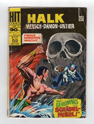 1967 MARVEL TALES TO ASTONISH #96 APP OF HIGH EVOLUTIONARY &HULK KEY RARE GERMAN
