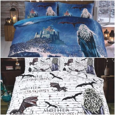 NORTHERN LUXE Game of Thrones Theme Design Mother of Dragon 3D Duvet Cover set with Pillowcase