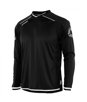 STANNO Chemise Fitness Futura Noir Et Blanc - Manches Longues - Taille S - Sport Et Football