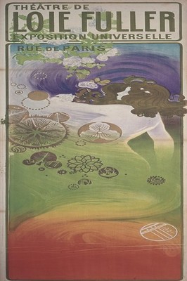   Loie Fuller Theatre Paris Poster - Vintage Art Deco 24x36  - Gallery Grade