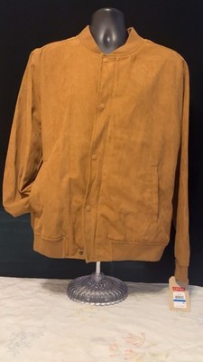 Levi s Tan Suede Bomber Jacket XL New With Tags MSRP $180