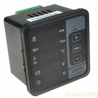 GM50H Digital Multi-function Generator Diesel Engine Meter Monitor Control Panel