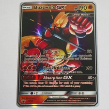 Pokemon Buzzwole GX SM69 Full Art Black Star ...