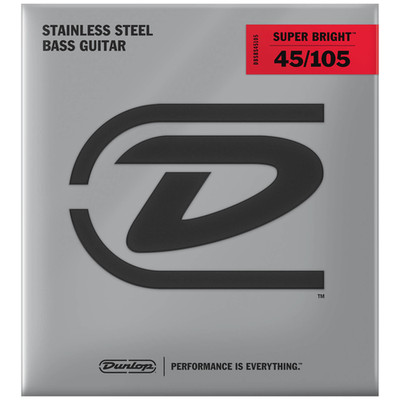 Dunlop Super Bright Stainless Steel Bass Strings 45-105, DBSBS45105