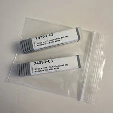 2x Harvey Tool 3/32” Miniature End Mills – 4FL Square + 4FL Ball AlTiN 