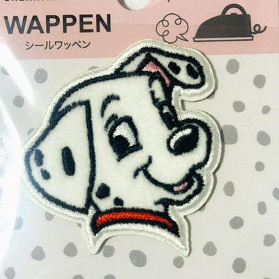 Disney 101 Dalmatians Iron On Patch Embroidered Dog Face Cute Japan