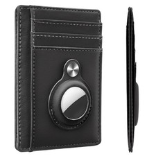 Hawanik Slim Minimalist Front Pocket Air Tag Wallet, RFID Minimalist, Grey