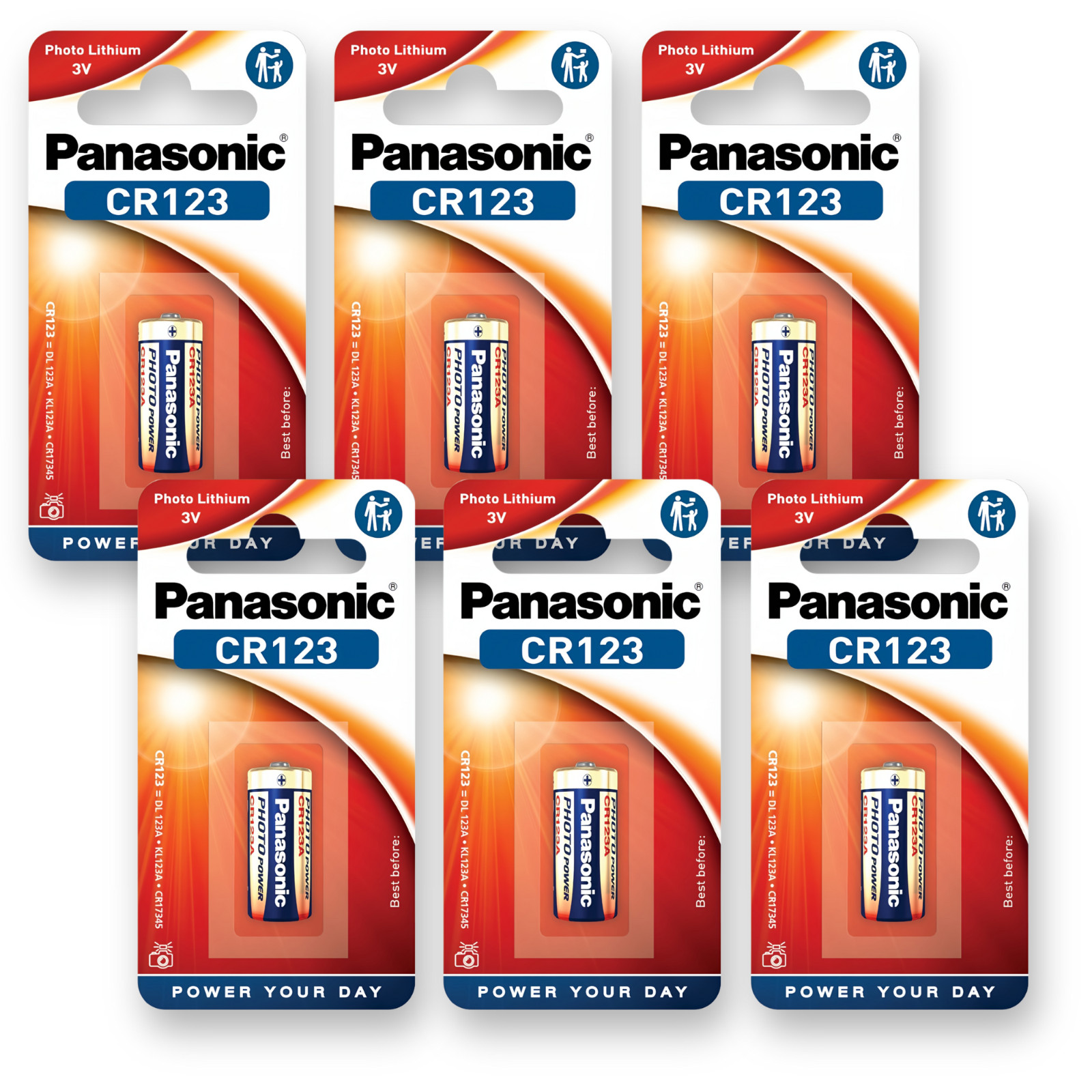 Panasonic CR123 cylindrical lithium battery for high power-consuming lightweight appliances such as smoke alarms, intruder alarm systems, head lamps, cameras, 3V, pack of 1. - Image 13