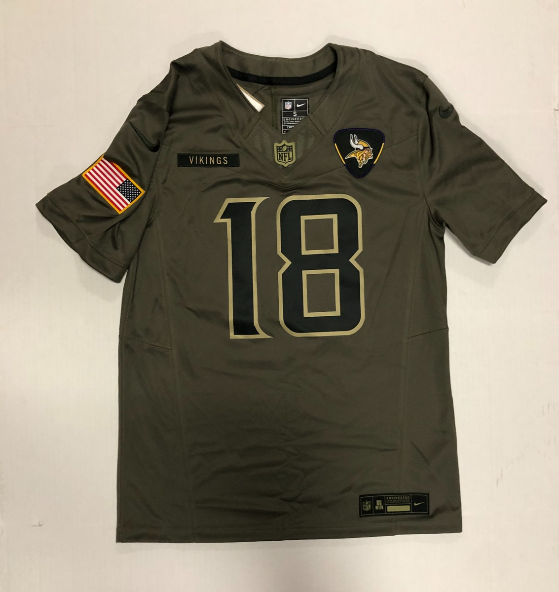 Nike Justin Jefferson Minnesota Vikings Salute to Service Limited