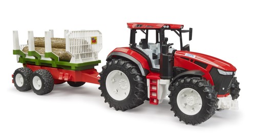 Bruder 03453 Roadmax Tractor with Trailer and 3 Logs