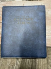 The Travel Log Post Card Album Binder For Foreign & USA Cards 8 Postcards Vtg